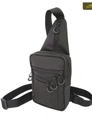 Сумка – кобура плечевая, наплечная сумка для скрытого ношения пистолета "acropolis" спп-2 - черная