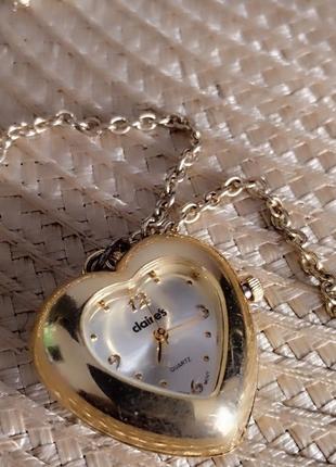 Claire's годинник часы підвіска кулон на ланцюжку1 фото