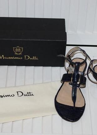 Кожаные босоножки massimo dutti6 фото