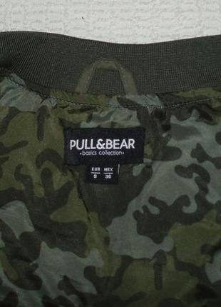 Куртка-бомбер в стиле милитари pull & bear 36/s р7 фото