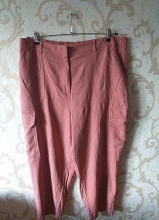 Жіночі штани - карго(льон+віскоза) для розкішної леді