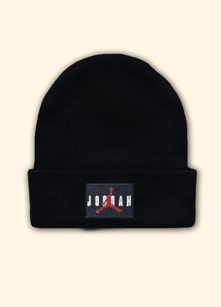 Зимняя шапка jordan | черная шапка джордан3 фото