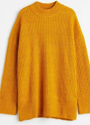 Светр гірчичний оверсайз h&m розмір m