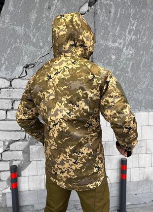 Зимова тактична куртка softshell omni-heat піксель paradigma2 фото