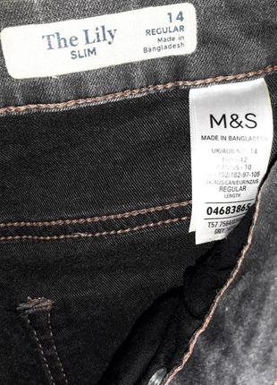 Прямые джинсы m&s  14 размер3 фото