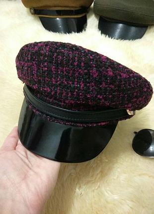 Шикарная женская кепи. капитанка. фуражка. кашкет. кепка.
