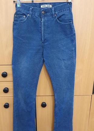 Джинси кльош, джинси висока талія, жіночі штани10 фото