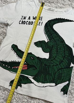 H&m футболка з крокодилом 110/1164 фото
