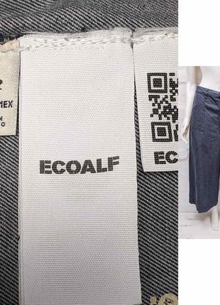 Ecoalf стильные джинсы кюлоты из органического хлопка3 фото