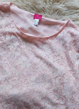🌺💜🌸 дуже красива ніжна нарядна рожева блузка гіпюр5 фото