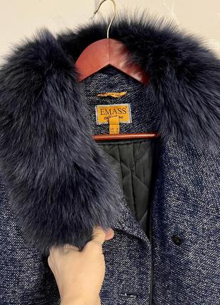 Качественное теплое пальто с натуральным мехом emass3 фото