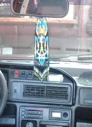 Підвіска з бісеру патріотична