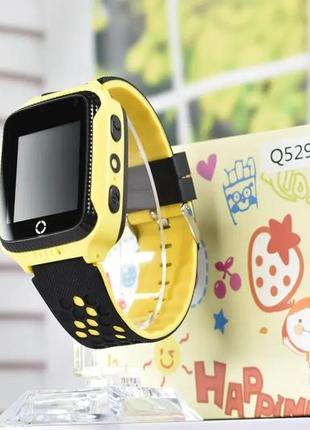 Дитячий смарт годинник q529 smart baby watch q529 з gps yellow