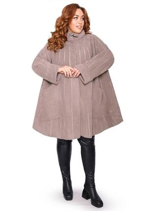 Альпака! женский теплый кардиган пальто из альпаки, шуба, шубка, кожух батал, большой размер5 фото