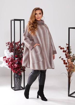 Альпака! женский теплый кардиган пальто из альпаки, шуба, шубка, кожух батал, большой размер1 фото