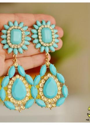 Серьги лазурное сияние