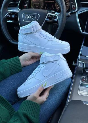 Зимние женские кроссовки nike air force 1 high на меху