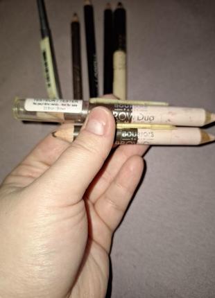 Лот/набір олівців для брів bourjois, lorena,eveline,loreal2 фото