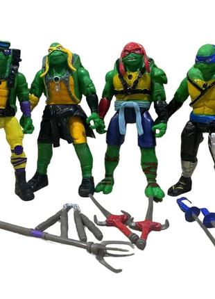 Набор фигурок черепашки ниндзя ninja turtles 16 см