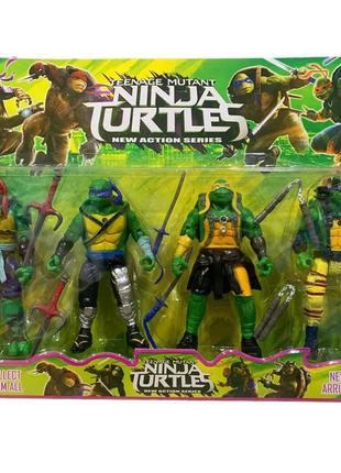 Набор фигурок черепашки ниндзя ninja turtles 16 см2 фото