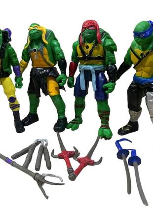 Набор фигурок черепашки ниндзя ninja turtles 16 см 3