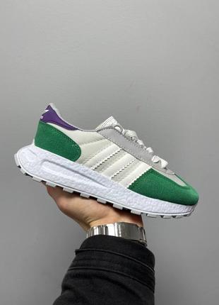 Кроссовки adidas retropy «white green’