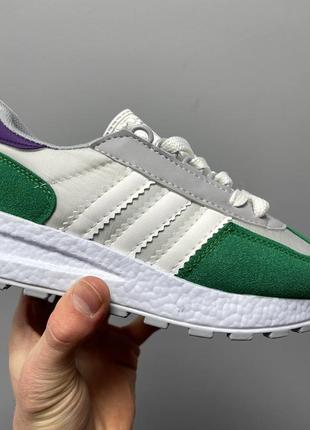 Кроссовки adidas retropy «white green’5 фото