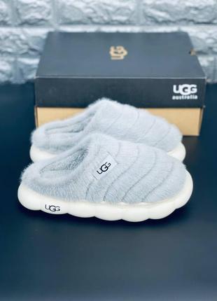 Тапочки серые женские классические угг ugg australia универсальные тапочки угггги зимние2 фото