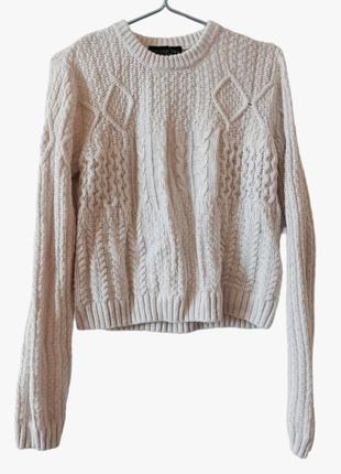 Стильний вкорочений светр з подовженими рукавами бохо етно вінтаж