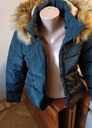 Натуральный теплый пуховик- зимняя куртка vera moda дания4 фото