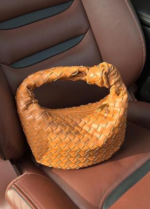 Женская сумка в стиле хобо bottega veneta крутая модель мягка премиальная кожа ботега6 фото