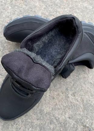 Мужские зимние кожаные кроссовки under armour7 фото