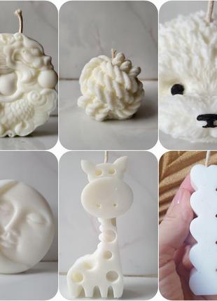 Свечка свеча куб бабл bubble большой ручной работы