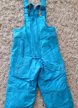 Лыжные брюки, полукомбинезон impidimpi 74-80 размера.2 фото