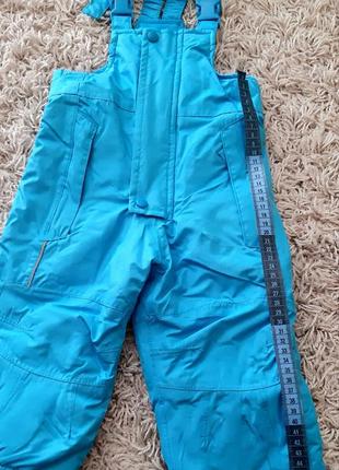 Лыжные брюки, полукомбинезон impidimpi 74-80 размера.6 фото
