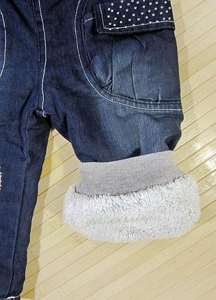 Джинсы утепленные махрой 2