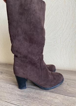 Сапоги замшеві зимові