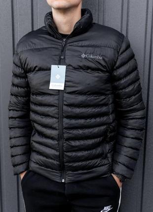 Мужская куртка пуховик легкая легка зимова куртка пуховик columbia3 фото
