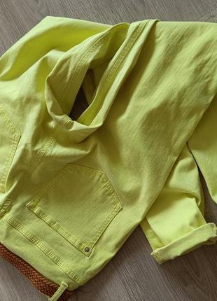 Круті неонові джинси лимонні лайм4 фото