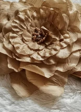 Широкий пояс с цветком пояс резинка как brunello cucinelli резиновый пояс8 фото