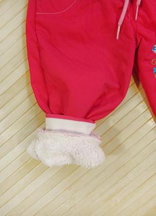 Штани дитячі з плащової тканини утеплені махрой4 фото