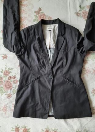Черный классический пиджак5 фото