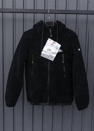 Мужская зимняя шерстяная куртка зимова чоловіча хутряна куртка шерпа nike