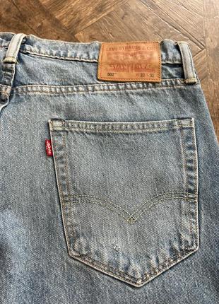 Джинсы levi’s 502 на змейке  размер 33/326 фото