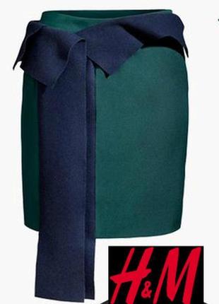Шикарного дизайна, экстровантная короткая юбка известного шведского бренда h&amp;m.1 фото