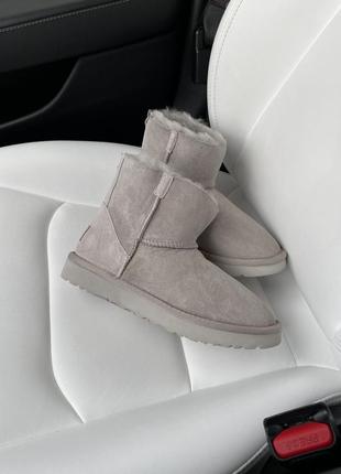 Уггі угги уги ugg mini ligth grey zip