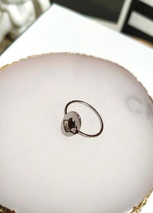 Тренд сталеве кільце зі стаффом перстень каблучка під срібло з малюнком собака пес лабрадор стаффордширський тер'єр4 фото