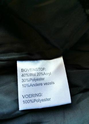 Теплая шерстяная юбка мини liv на подкладке.4 фото