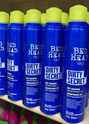 Сухой шампунь
 tigi bed head dirty secret