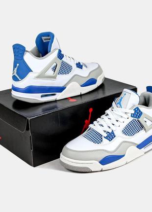 Кроссовки nike air jordan 4 retro golf military blue6 фото